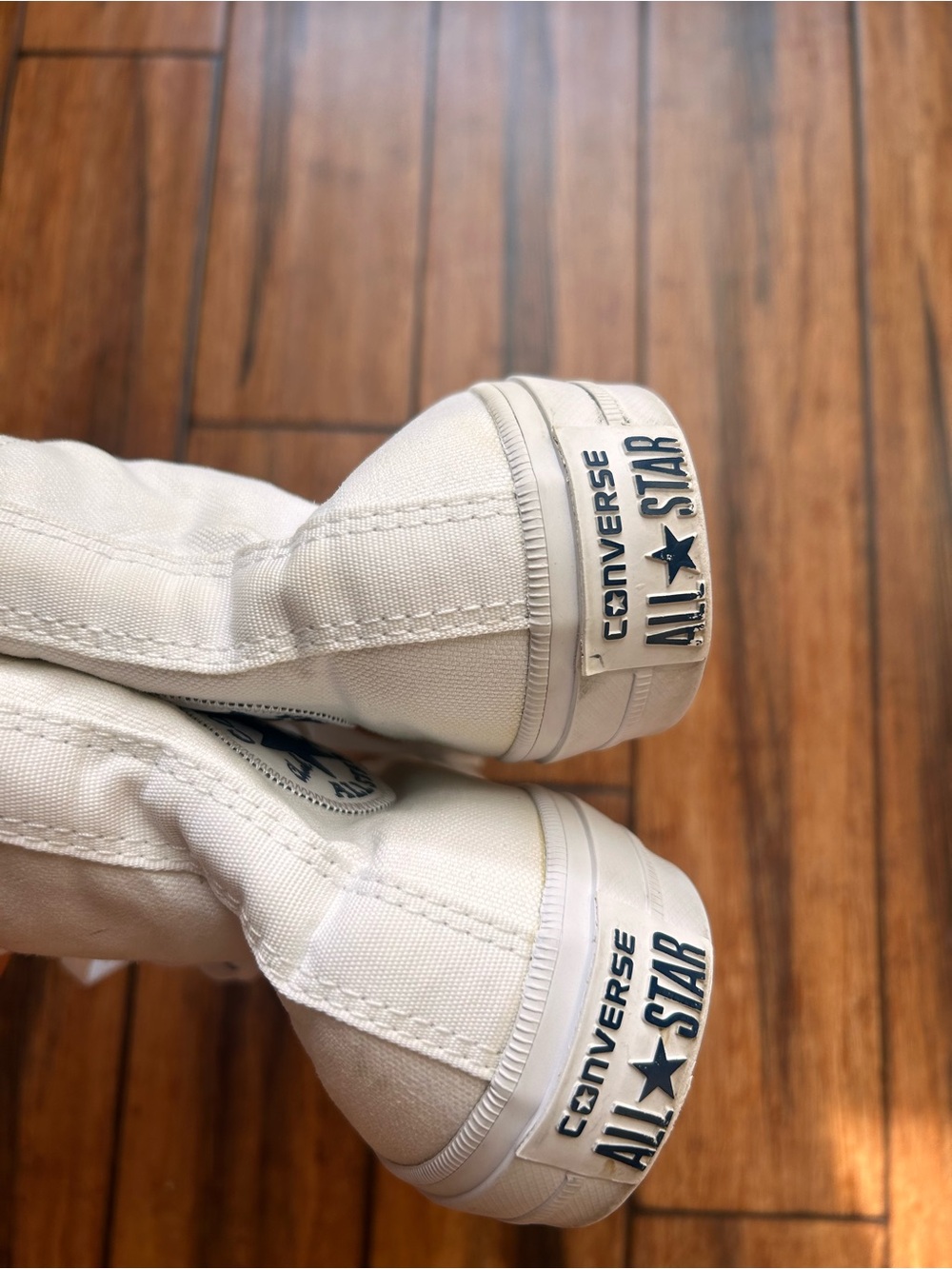 Converse All Stars All White High-Top Sneakers Size 8 - Picture 5 of 9